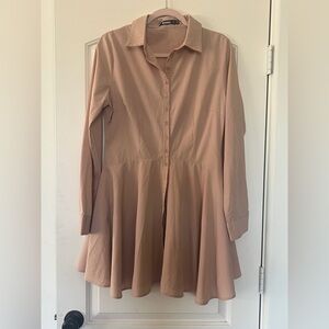 Missguided Dusty Pink Button-Up Shirt